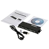 SerialGear USB BAY-4 Port Serial DB-9 RS-232 Adapter with FTDI Chipset