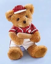 RUSS 12" Beary Special Teddies "Pinch" Baseball Teddy Bear #29903