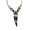 African Made Genuine Bone Spear / Tusk Pendant with Necklace