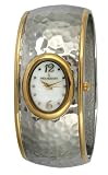 Peugeot Women's 7051TT Two-Tone Hammered Bangle Watch