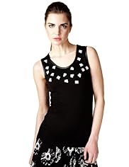 Limited Collection Floral Sequin Vest Top
