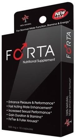 Forta For Men 10 Cap Male Sexual Enhancement Performance Sex Drive Big