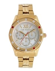 Ted Baker Womens TE4067 Quality Time Single Case Construction Gold Tone Watch