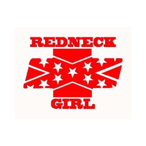 Chevy REDNECK GIRL Red Vinyl Car Sticker/Decal