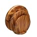 Natural Elements Acacia Wood Chopping Board Set with 3 Boards & Stand