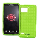 EMPIRE Neon Green Diamonds Poly Skin Case Cover for Verizon Motorola DROID  ....