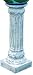 Echo Valley 9171 Byzantine Resin Pedestal Column for Gazing Globe or Sundial