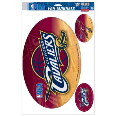 CLEVELAND CAVALIERS OFFICIAL LOGO CAR MAGNET SET