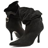 Wild Rose Juma04a Ankle Boots 6.5 Black