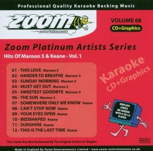 CD-Charts  Music : Zoom Karaoke CD+G - Platinum Artists 68: Maroon 5 & Keane