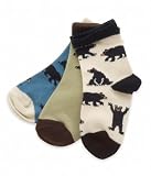 Hatley Boys 2-7 Black Bears Three Pairs Aop Socks