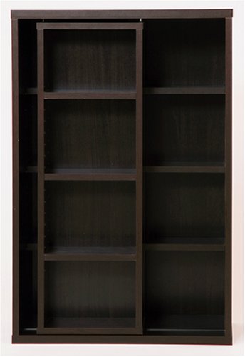 Cover image : YAMAZEN スライド書棚 KSS-9060 (DBR) ダークブラウン KSS-9060(DBR)