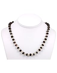 14k Gold Vermeil Red Garnet Large Necklace 24 inch Faceted Chain Link