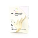 American Crafts 5-Inch by 7-Inch Cardstock Variety Pack, White