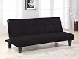 Black Microber Fiber Klik Klak Sofa Bed Sleeper