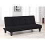 Black Microber Fiber Klik Klak Sofa Bed Sleeper