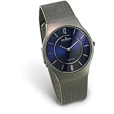 Skagen Men's Blue Face Titanium Mesh Bracelet Watch #233LTTN