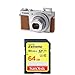 Canon PowerShot G9 X Mark II Compact Digital Camera w/ 1 Inch Sensor and 3inch LCD  (Silver) and SanDisk 64GB UHS-I Card