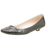 ALL BLACK Womens 3NY-18 Snake T-Strap Flat
