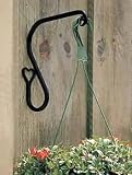 Plant Hangers Black Wrought Iron, Heart Plant, 7