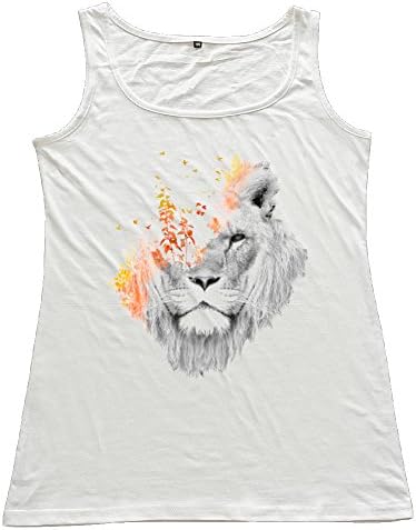Women Lion Art Sport Black Vest For Men