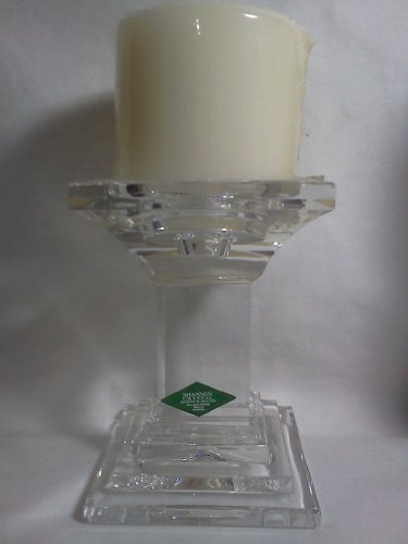 SHANNON CRYSTAL CANDLE HOLDER W/ CANDLE