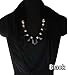 AllyDrew Heart Pendant Necklace Scarf Pendant Scarf, Black