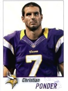 2013 Panini NFL Stickers # 332 Christian Ponder Minnesota Vikings