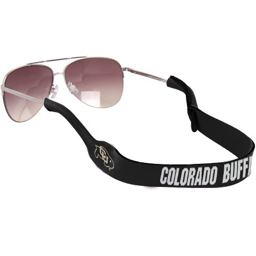 NCAA Croakies Colorado Buffaloes XL Neoprene Retainer Sunglasses Holder - Black