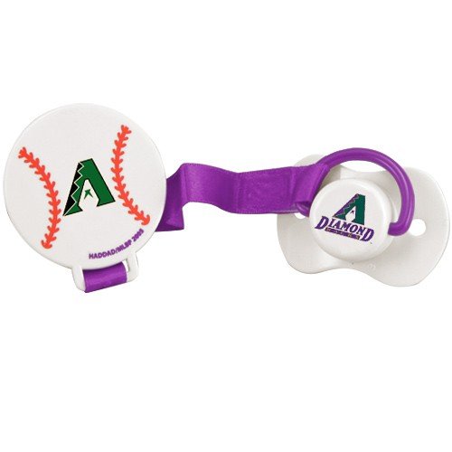 Arizona Diamondbacks Silicone Nipple Pacifier with Clip