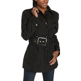Click here to buy Liz Claiborne Ladies Polyester Bonded Short Double Breasted Trench With Belt by Liz Claiborne.
