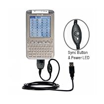 USB Sync Charge Cable with OneTouch Hotsyn Button for Sony Clie TG50