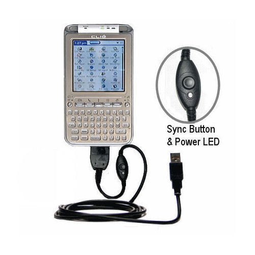 USB Sync Charge Cable with OneTouch Hotsyn Button for Sony Clie TG50