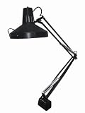 Ore International Swingarm Combo Desk Lamp - Black
