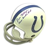 Don Nottingham Baltimore Colts Mini Helmet inscribed Human Bowling Ball Autographed - Autographed NFL Mini Helmets