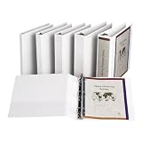 Samsill 18487 Non-Stick Round Ring Poly View Binder For 11 X 8-1/2 Sheets, 3 Cap., White