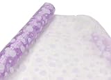Produkt-Bild: ORGANZA GLANZ DEKOSTOFF FLIEDER PUNKTE DRAPIEREN & DEKORIEREN STOFF 40 x 200 CM