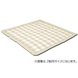 洗える ラグ 綿 しじら 織り センター ラグ 『 ジェミニ 』 長方形 約 190×240cm ブラウン