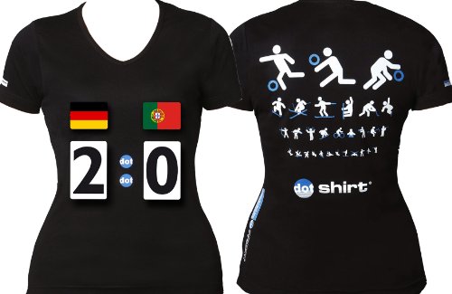 dot shirt EM2012, das Fußball-Fan-Set mit System, T-Shirt Frauen mit Länder-Patches Gruppe B