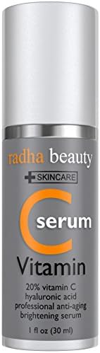 VITAMIN C Serum for Face - 20% Organic Vit C + E + Vegan Hyaluronic Acid - THE MOST EFFECTIVE ANTI AGING SERUM TODAY - Proffessional Facial Skin Care Formula - Boost Collagen, Plump Skin, Repair Sun Damage, Fade Sun Spots, Age Spots, Dark Circles, Wrinkles & Fine Lines - Guaranteed To make you smile or your money back