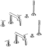 Grohe 25 049 000 Atrio Roman Tub Filler with Hand Shower, Chrome