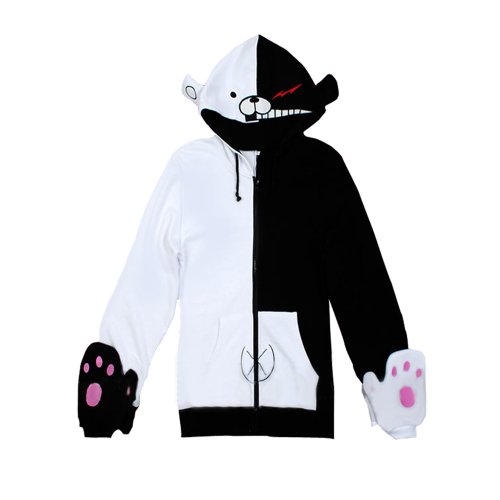 ダンガンロンパ 希望の学園と絶望の高校生 黒白熊 風 モノクマ  ジャージー/ パーカー コスプレ衣装  Ｍサイズ　Ruleronline