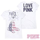 Boston Red Sox Victoria's Secret PINK&Atilde;&macr;&Acirc;&iquest;&Acirc;&frac12; V-Neck Flag Tee
