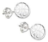 STERLING SILVER MINI BASKETBALL EARRINGS ON POSTS
