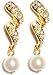 Christina Genuine Pearl & Austrian Crystal Earrings