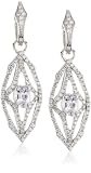 Katie Decker "Gothic" 18k White Sapphire and Diamond Earrings