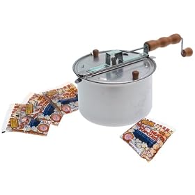 Whirley Pop Real Theater Popcorn with 6-Quart Stovetop Popcorn Popper
