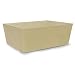 Storage Basket with Handles - Rectangular Beige Canvas