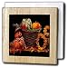 Halloween Pumpkins and Sunflowers Theme - 6 Inch Tile Napkin Holder