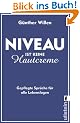 Niveau ist keine Hautcreme